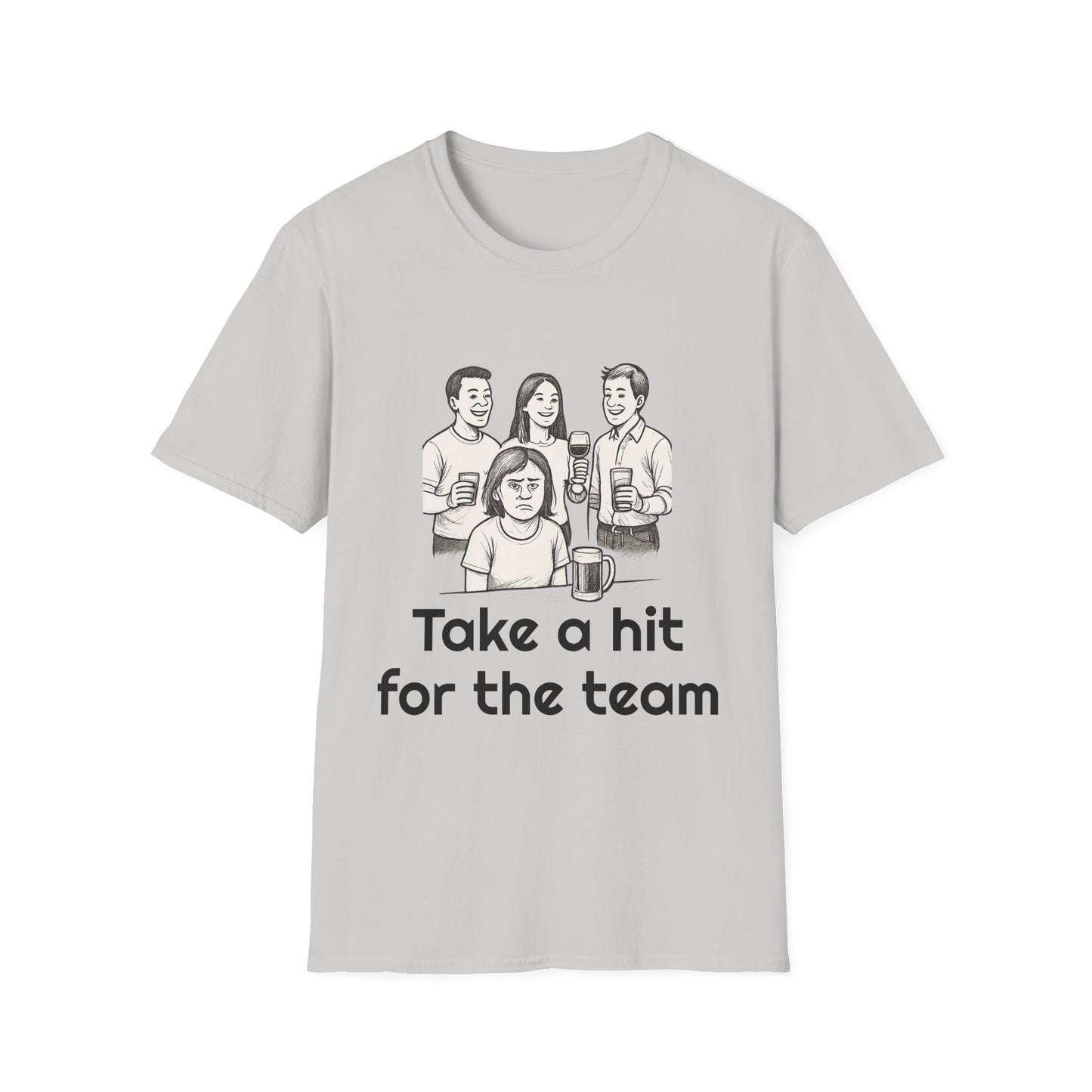 Take a hit, Unisex Casual Tee