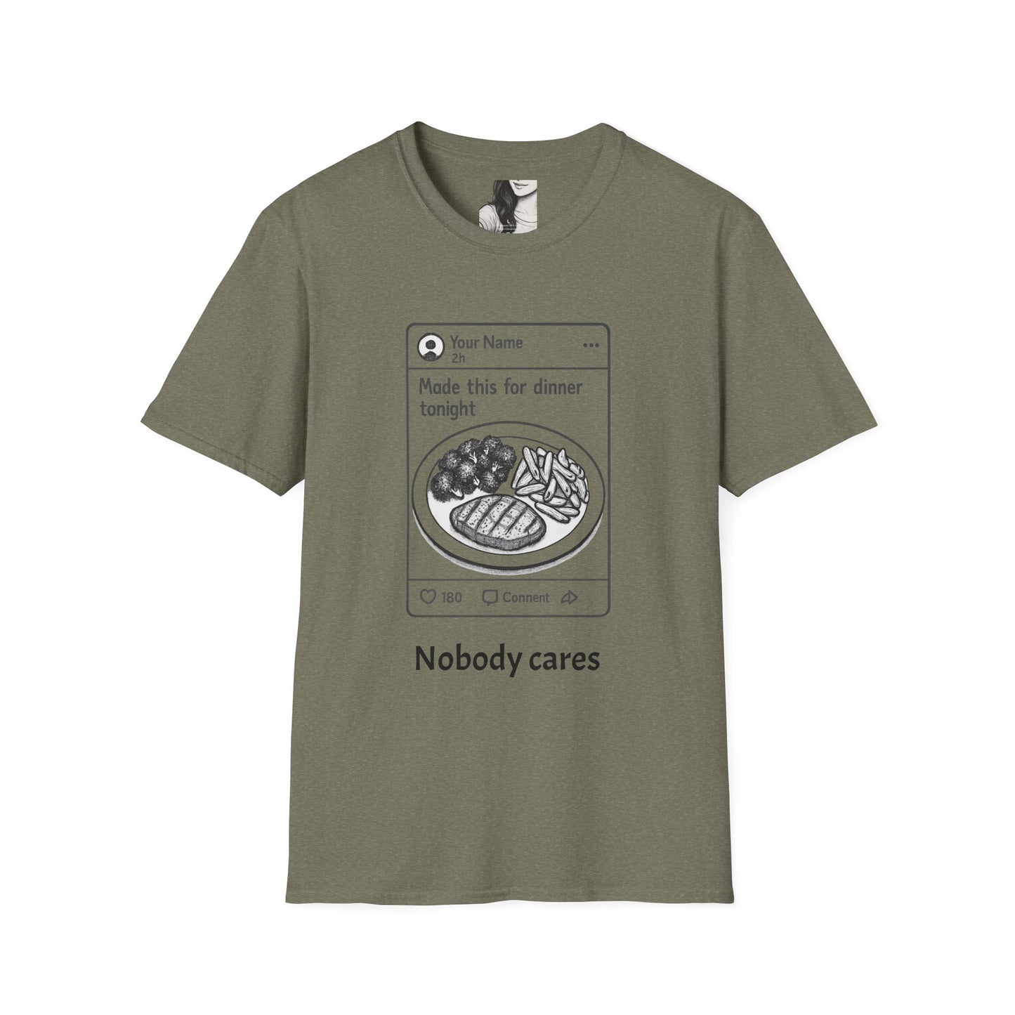 Social media, Unisex Casual Tee
