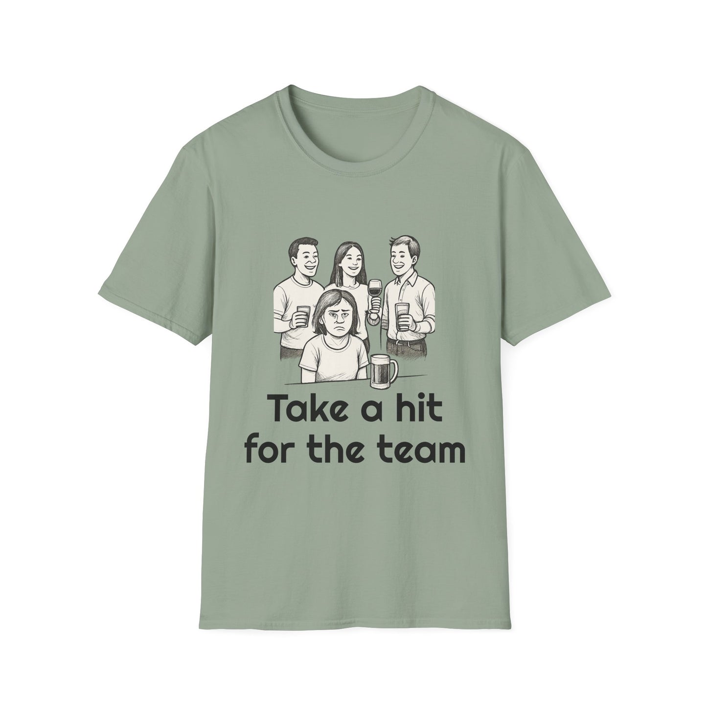 Take a hit, Unisex Casual Tee