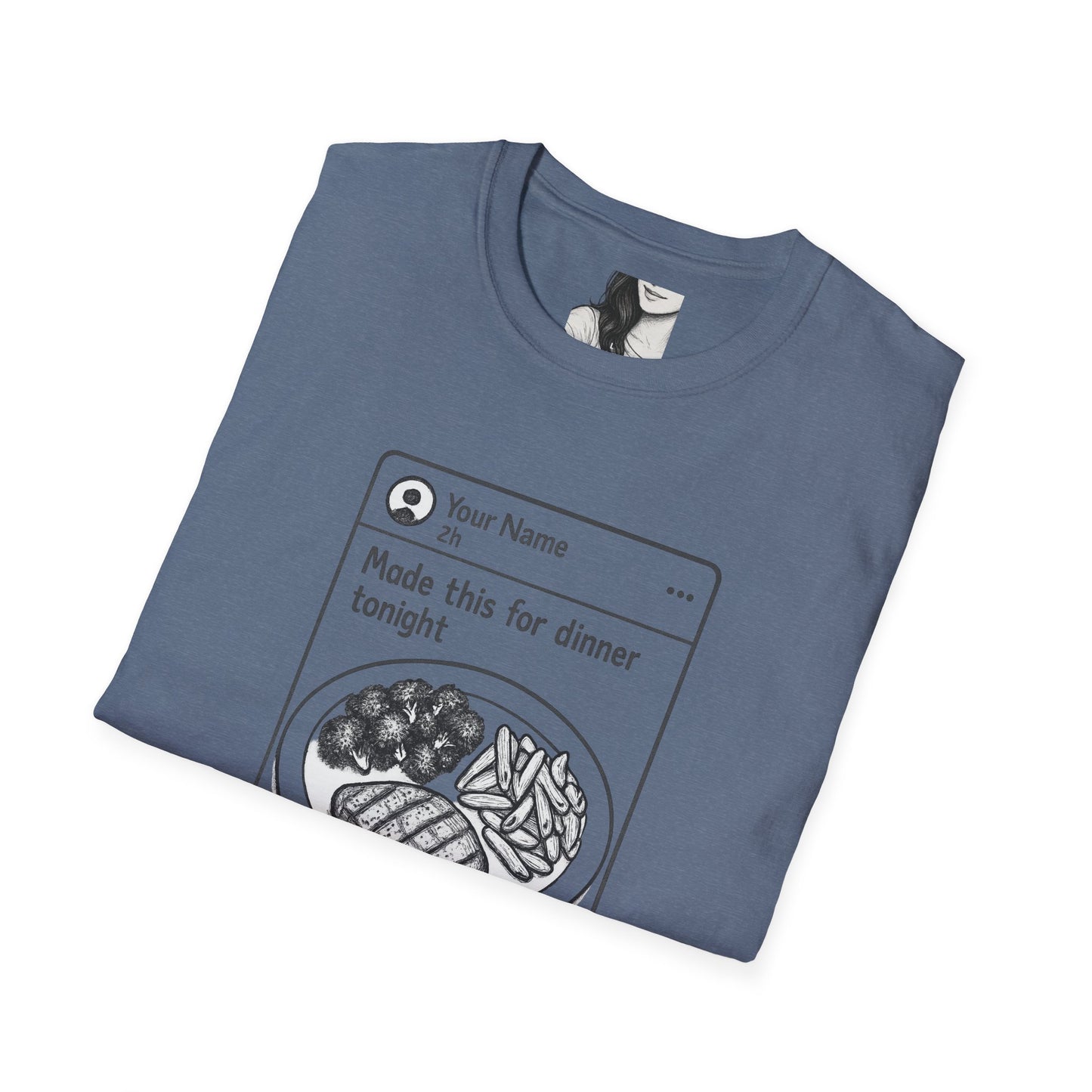 Social media, Unisex Casual Tee