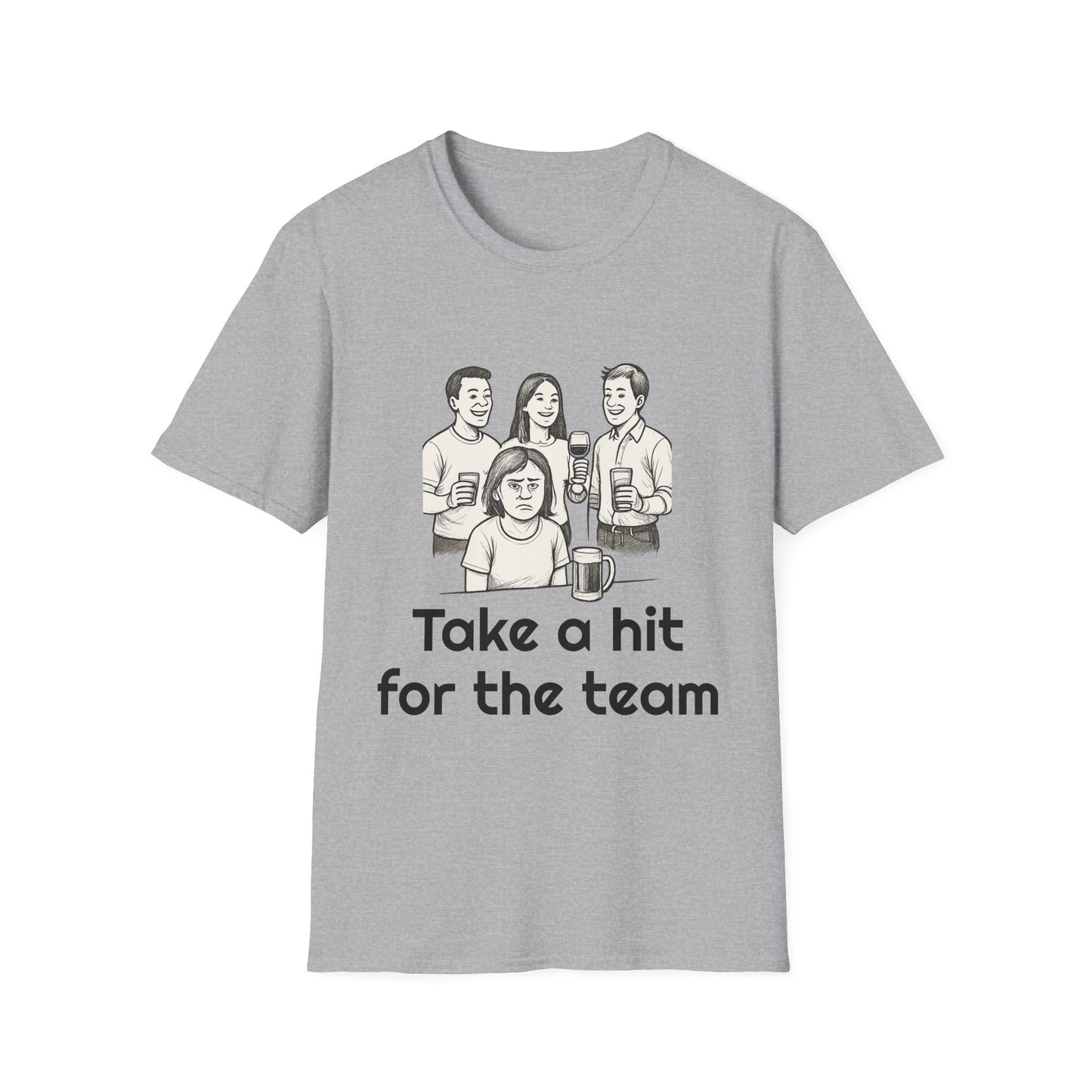 Take a hit, Unisex Casual Tee
