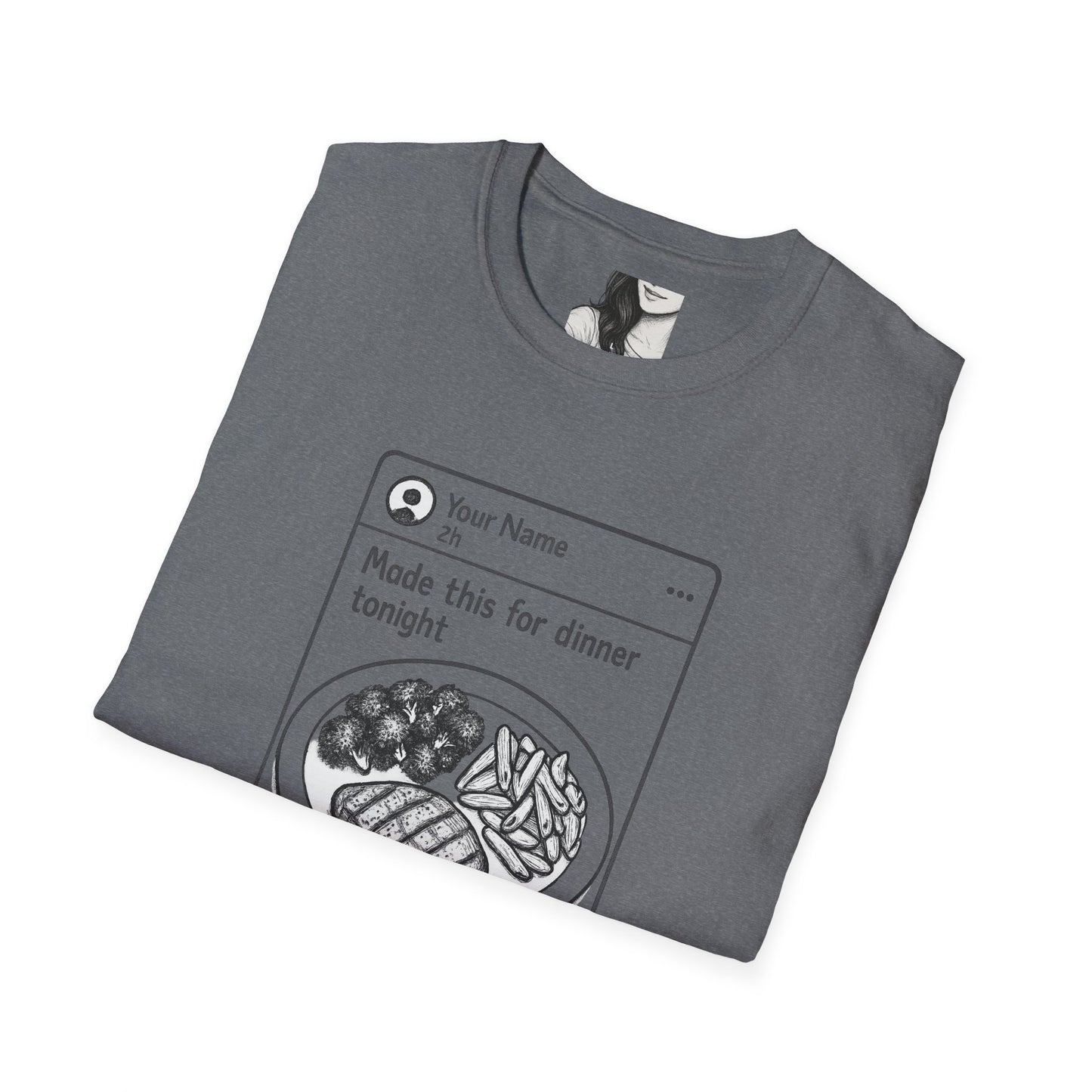 Social media, Unisex Casual Tee