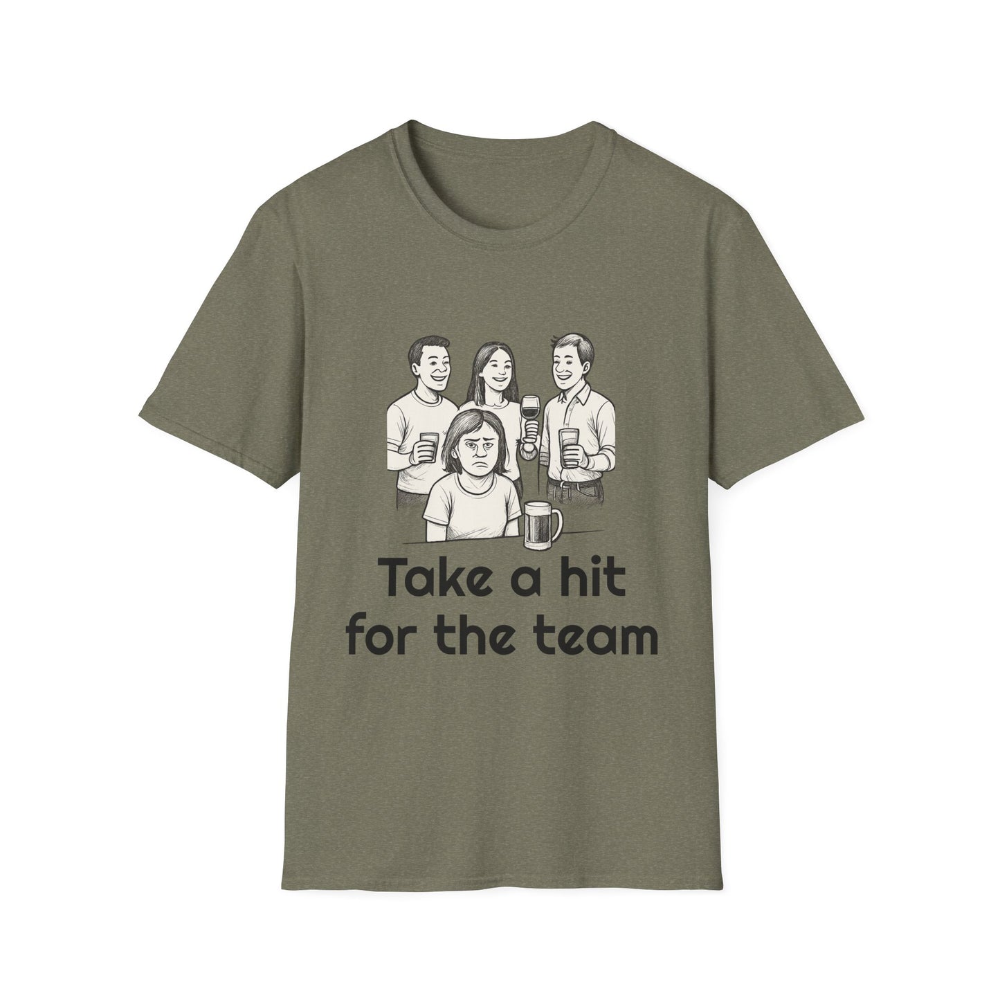 Take a hit, Unisex Casual Tee