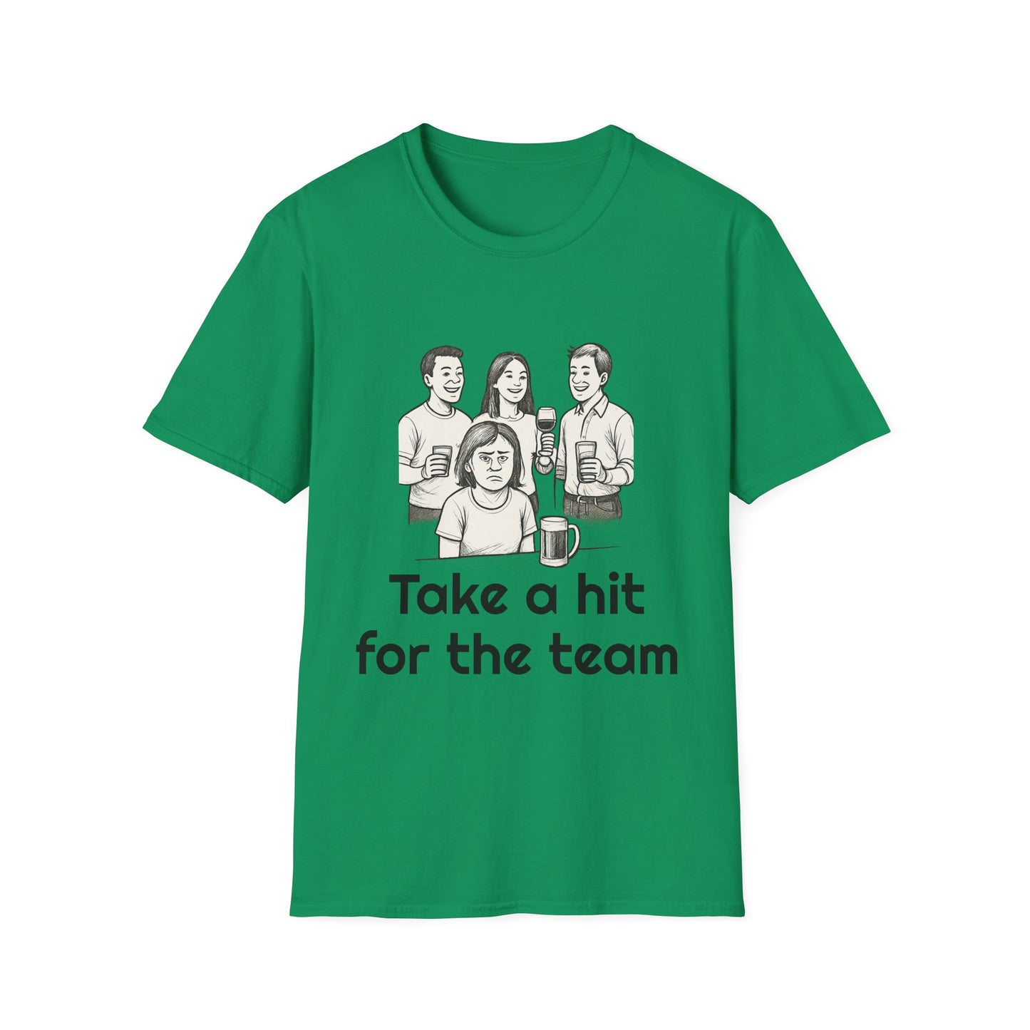Take a hit, Unisex Casual Tee