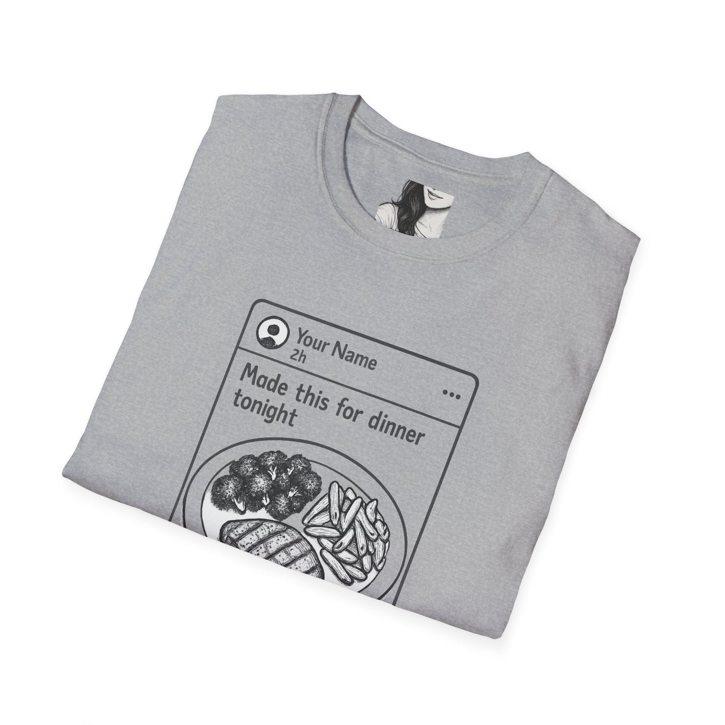 Social media, Unisex Casual Tee