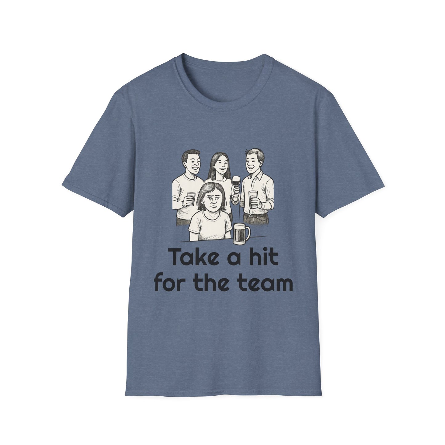 Take a hit, Unisex Casual Tee