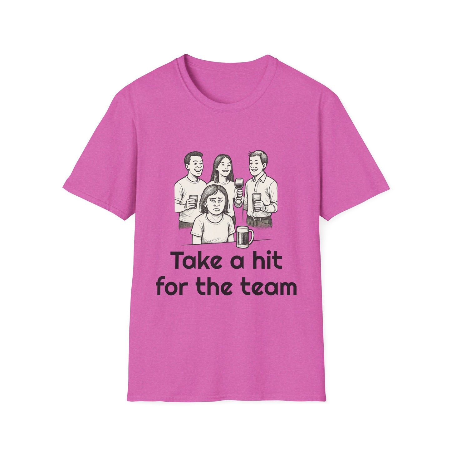 Take a hit, Unisex Casual Tee