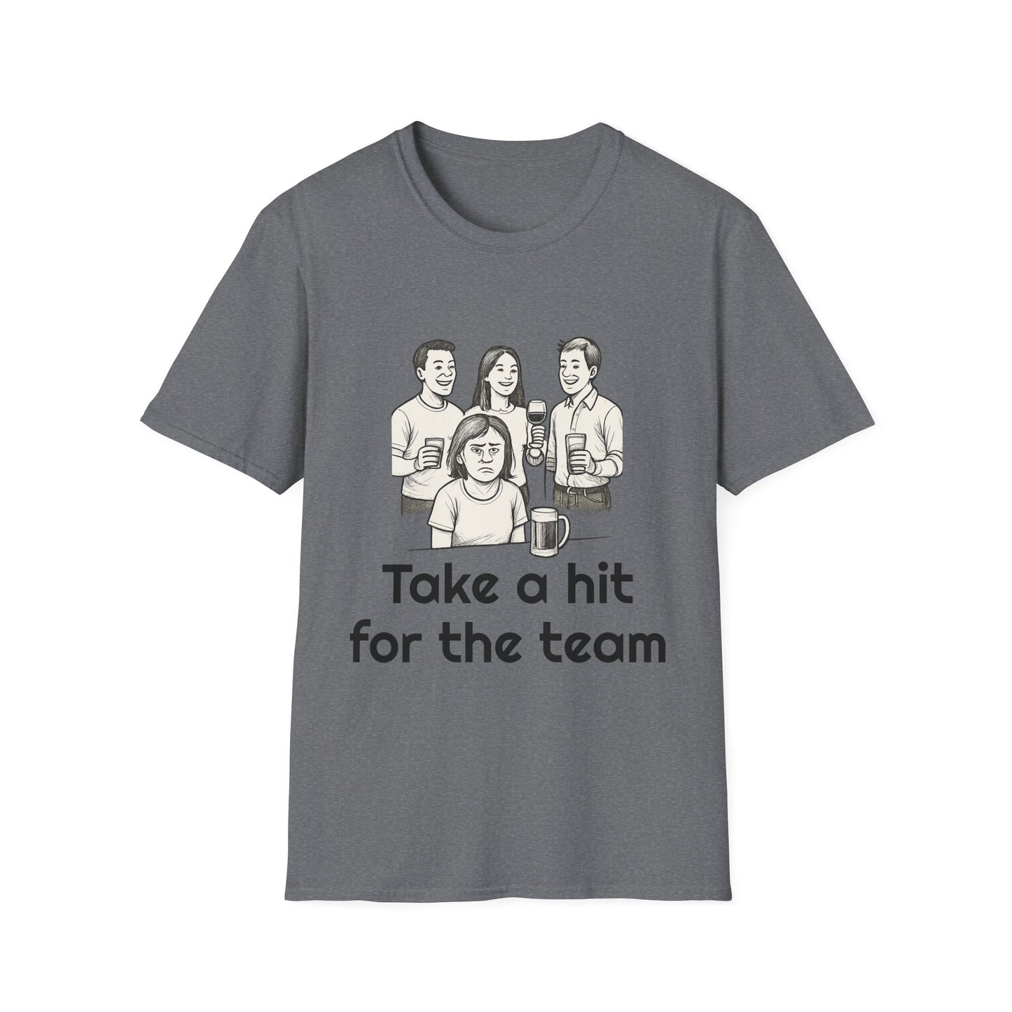Take a hit, Unisex Casual Tee