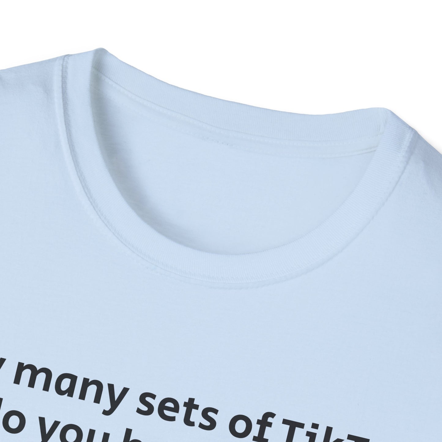 TIkTok, Funny Gym T-Shirt, Workout Attire, Gift for Fitness Lovers, Unisex Casual Tee