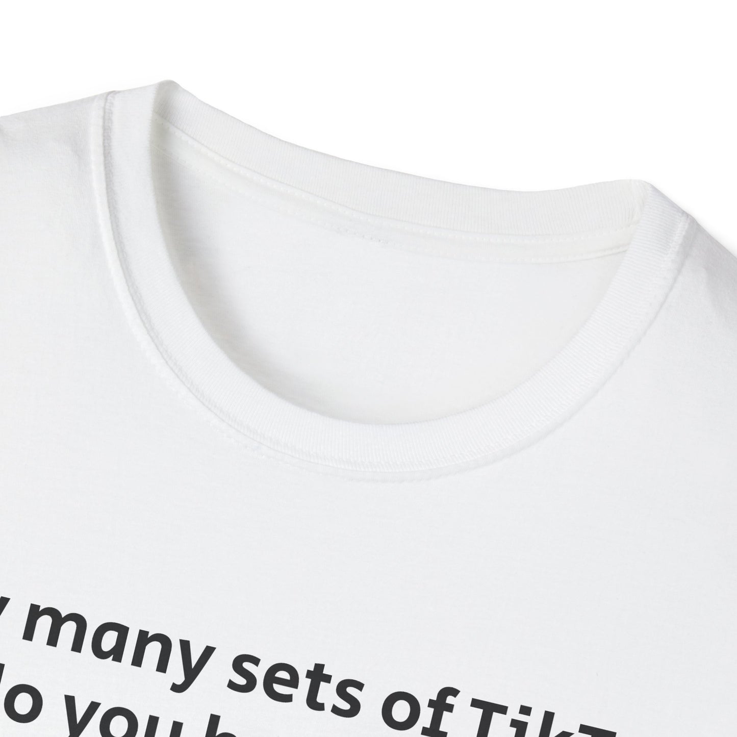 TIkTok, Funny Gym T-Shirt, Workout Attire, Gift for Fitness Lovers, Unisex Casual Tee