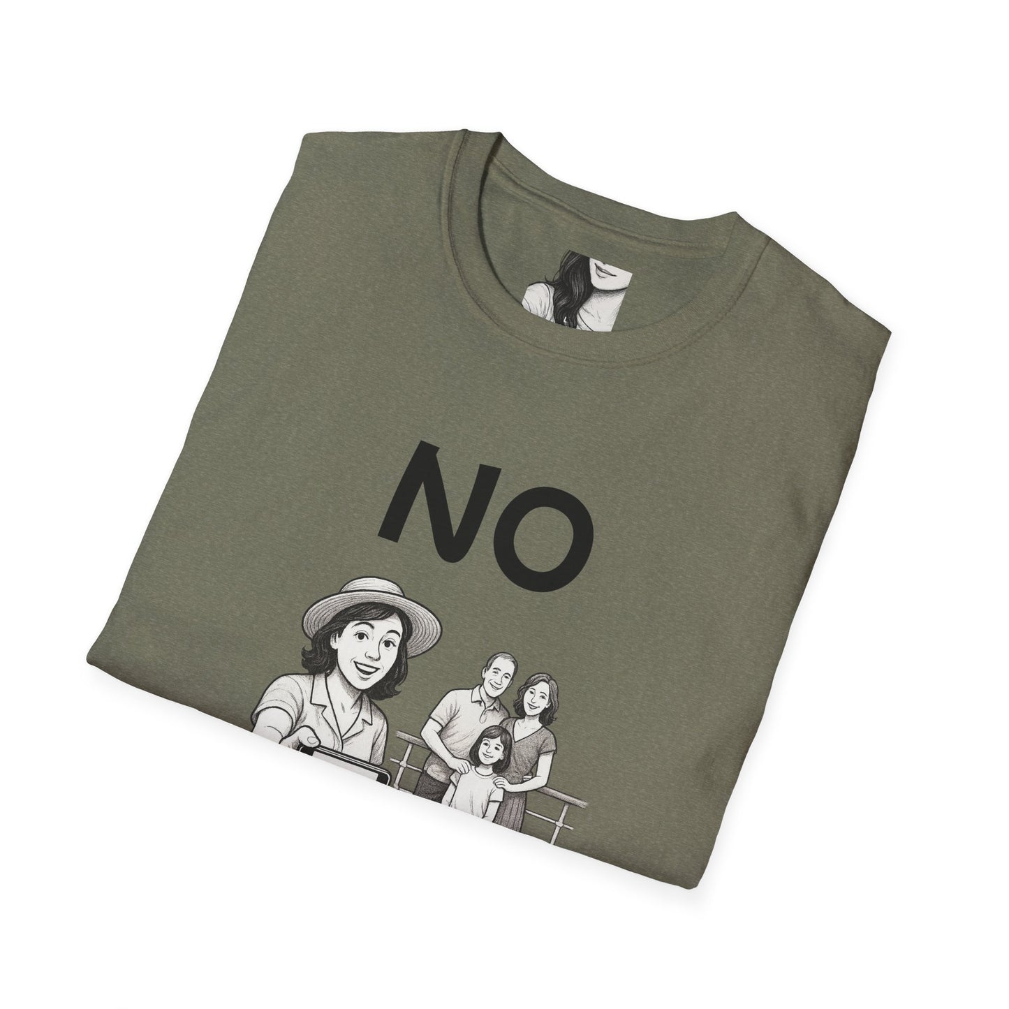 No, I can't take a picture for you, Unisex Casual Tee