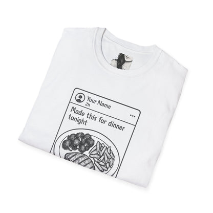 Social media, Unisex Casual Tee