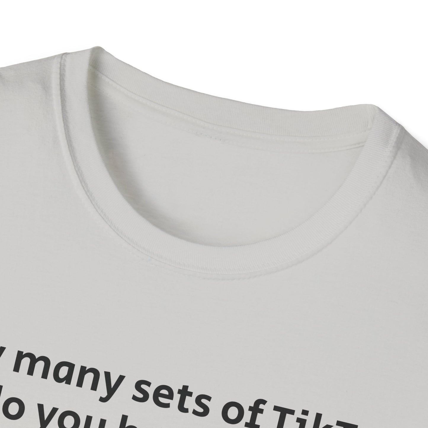 TIkTok, Funny Gym T-Shirt, Workout Attire, Gift for Fitness Lovers, Unisex Casual Tee